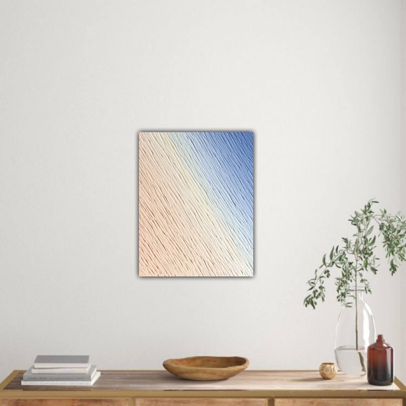 Abstract painting, contemporary art, interior art, 10.7 x 8.7 inches - 插画/绘画/写字 - 压克力 粉红色