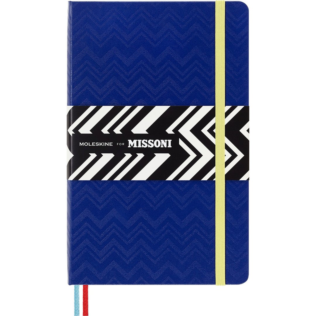 _勿上架_MOLESKINE MISSONI 联名笔记本 锯齿蓝 L 型 横线 - 笔记本/手帐 - 纸 蓝色