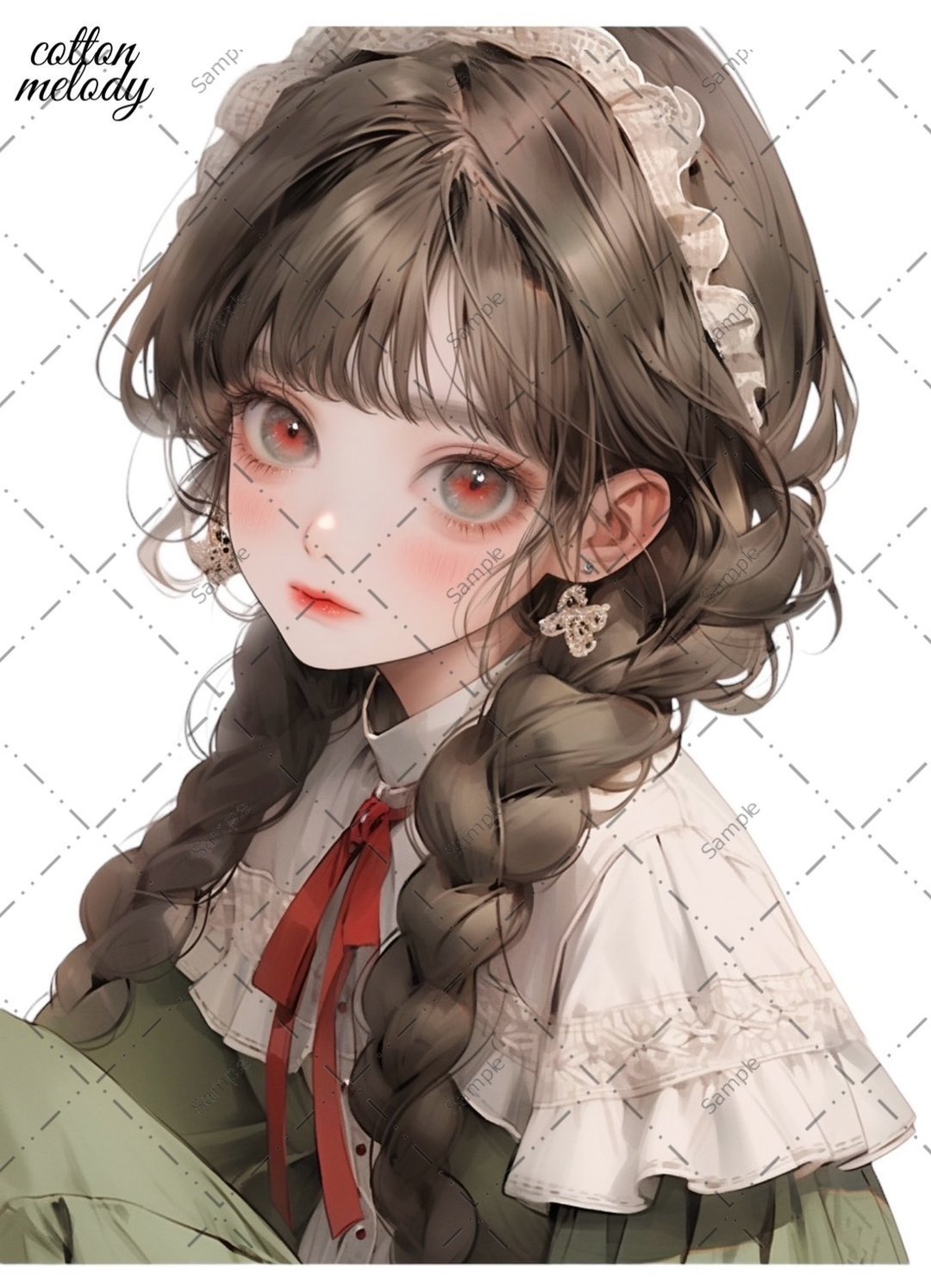 original sticker no.401 人物贴纸 原创贴纸 人物贴纸 女孩贴纸 原创人物贴纸 - 贴纸 - 纸 