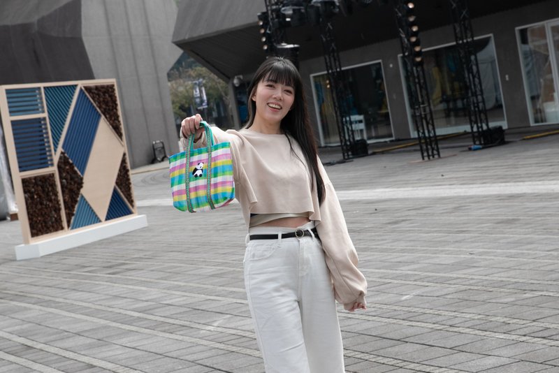 1号袋-刺绣茄芷袋 - 熊猫 - 手提包/手提袋 - 其他材质 多色