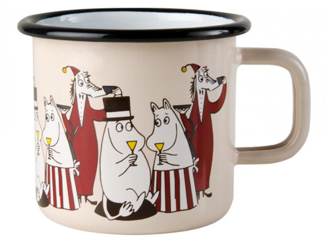 Moomin芬兰噜噜米珐琅马克杯3.7 dl  圣诞节礼物 交换礼物 - 咖啡杯/马克杯 - 珐琅 粉红色