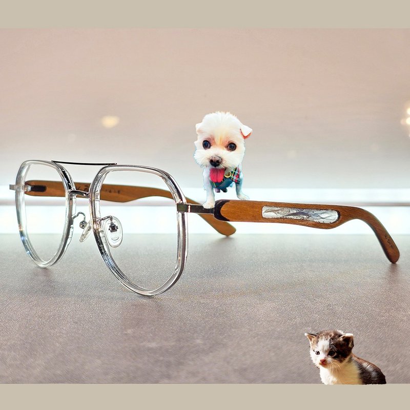 帅镜_鼻梁上的毛孩工艺 (把宠物毛发 溶入手工眼镜) / 款式多色 - 眼镜/眼镜框 - 防水材质 