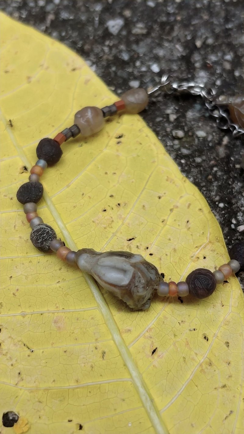 手工戈壁玛瑙原石串练 - 手链/手环 - 玉石 多色