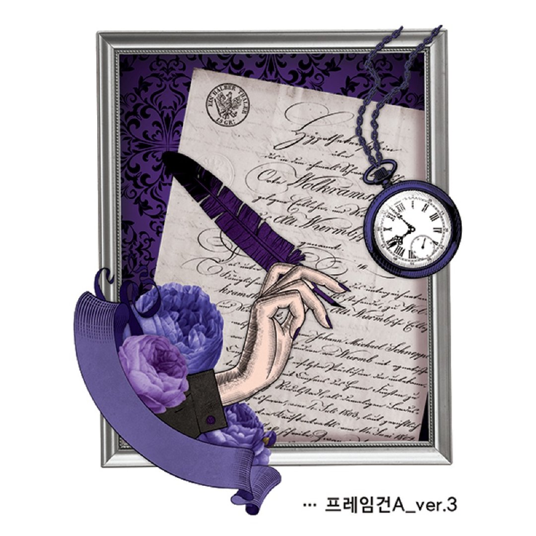 复古拼贴设计纸贴 - 相框信件款 A 3种 (blackraccoon) - 贴纸 - 纸 多色