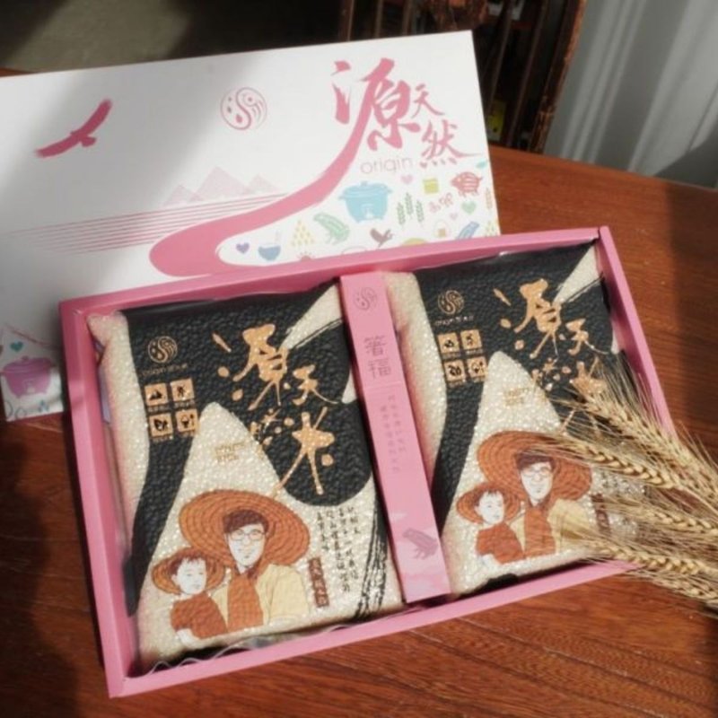 【源天然】大地之爱礼盒 白米1kgx2包 - 五谷杂粮/米 - 其他材质 