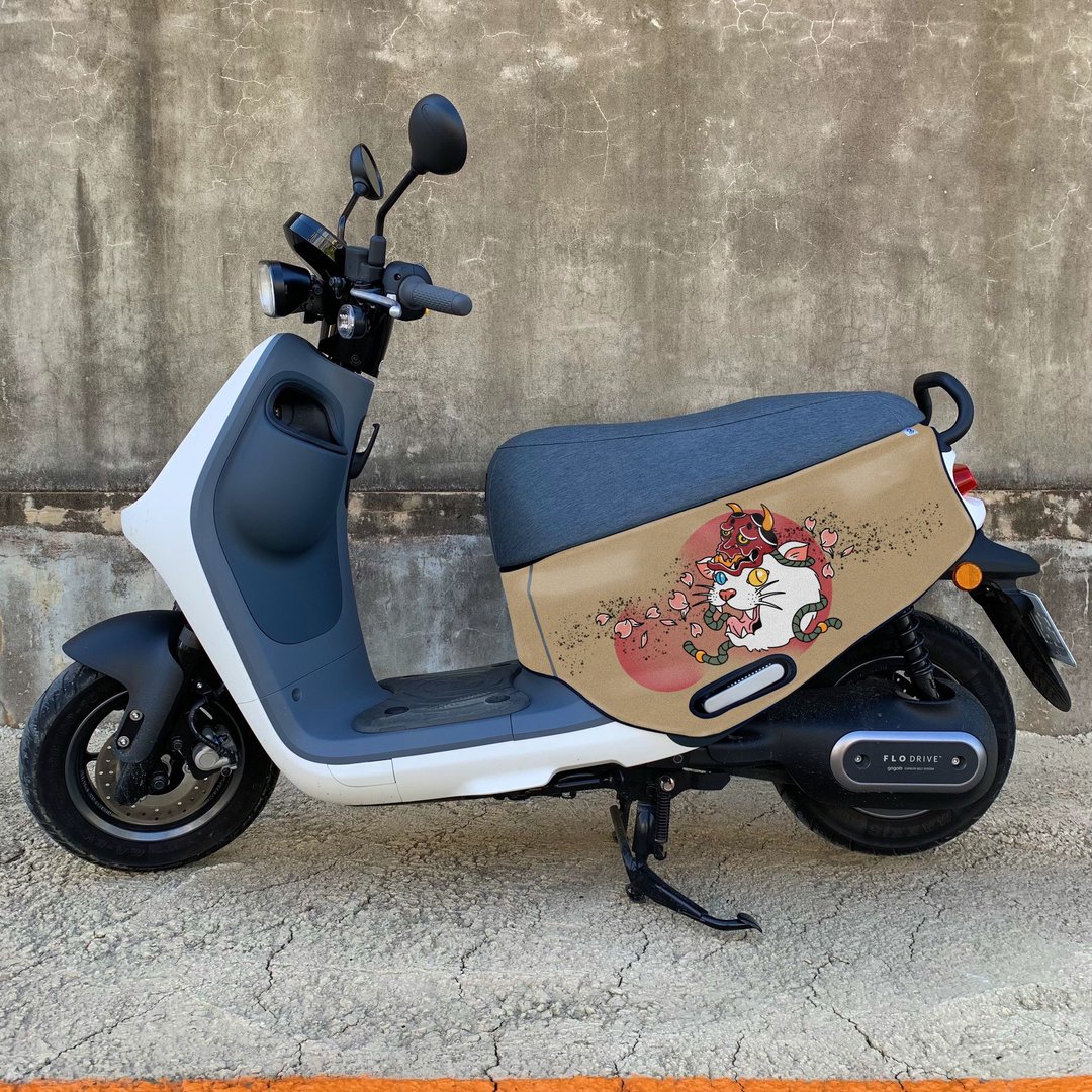 Gogoro 防刮车套 Ai1 Ai3 UR2 日系猫 可改背景底色 - 其他 - 聚酯纤维 