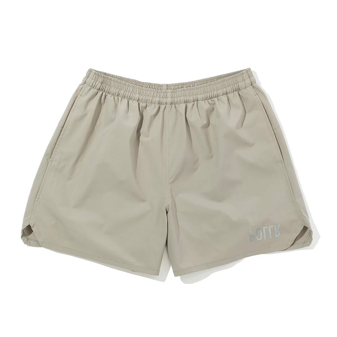 日本限定POLER RELOP2 DRY TRAINING SHORTS 快干训练短裤 / 米灰 - 男士短裤 - 聚酯纤维 卡其色