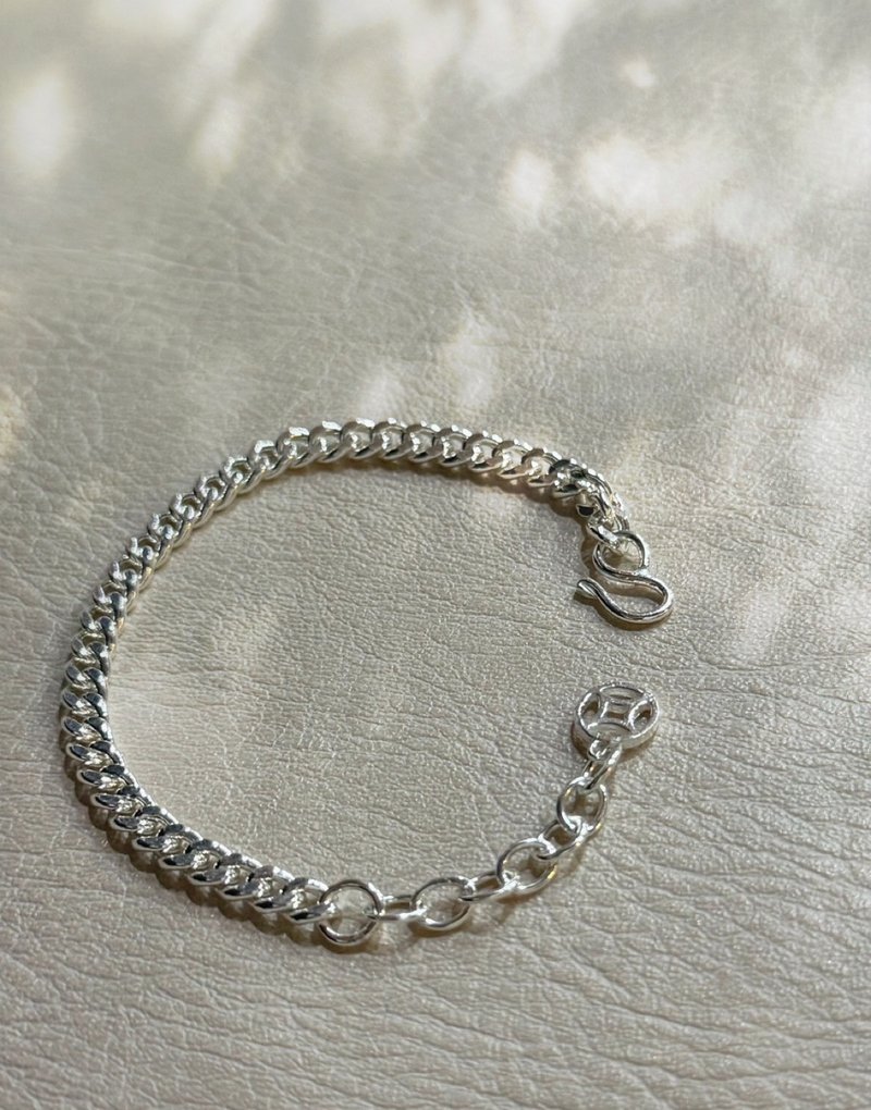 990纯银 弥月手链 弥月手环 宝宝专用12.5至15.5cm 小手专用 - 婴儿饰品 - 纯银 银色