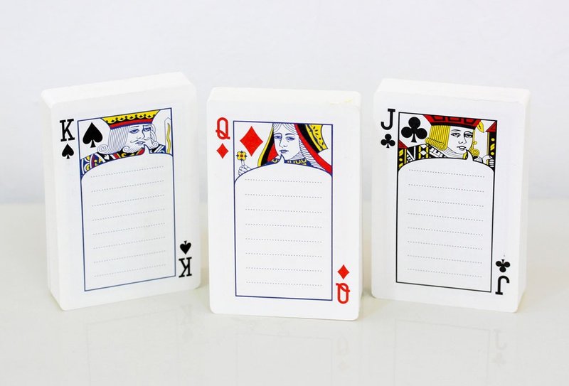 POKER扑克牌便条纸 / 黑色款 - 便条纸/标签贴 - 纸 黑色