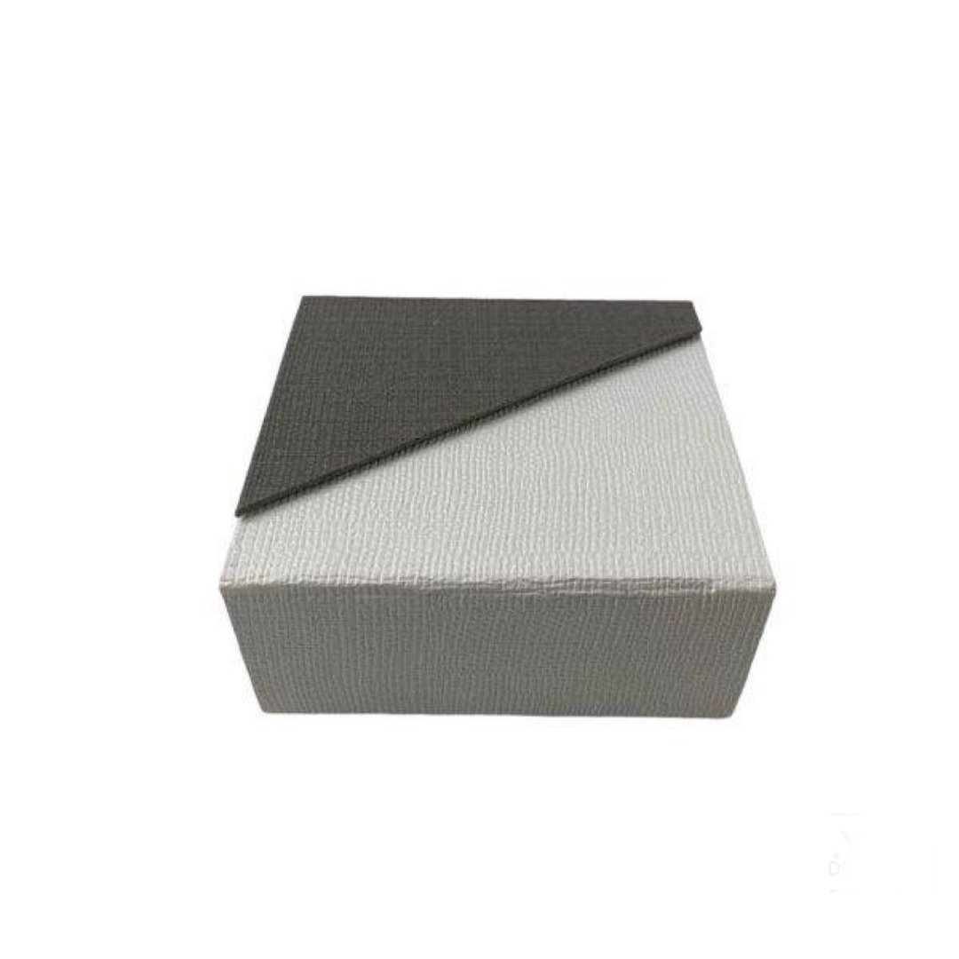 Magnet two-tone paper box M - 收纳用品 - 纸 灰色