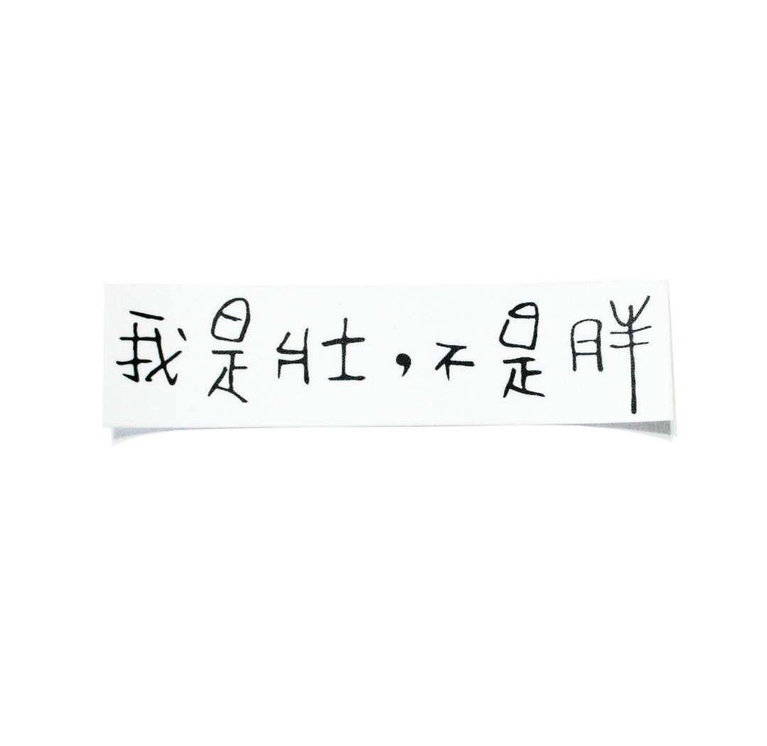 ( 我是壮 不是胖  ) Li-good - 防水贴纸、行李箱贴纸 - NO.71 - 贴纸 - 纸 