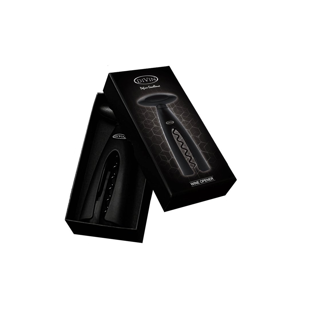 DIVIN 软木塞开瓶器 - 开瓶器/开罐器 - 树脂 黑色
