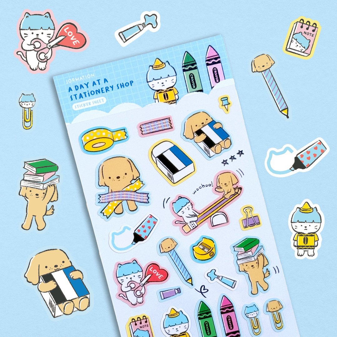 A Day At A Stationery Shop 贴纸 - 贴纸 - 防水材质 