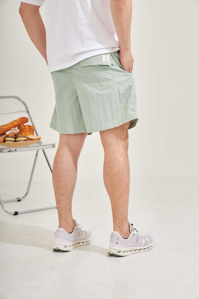 KRATIK - 男款 尼龙短裤 (薄荷绿) - 女装短裤 - 尼龙 绿色