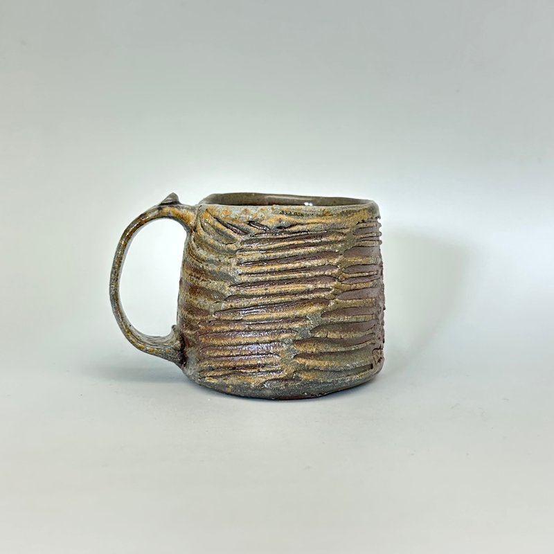 柴烧马克杯 - 咖啡杯/马克杯 - 陶 咖啡色