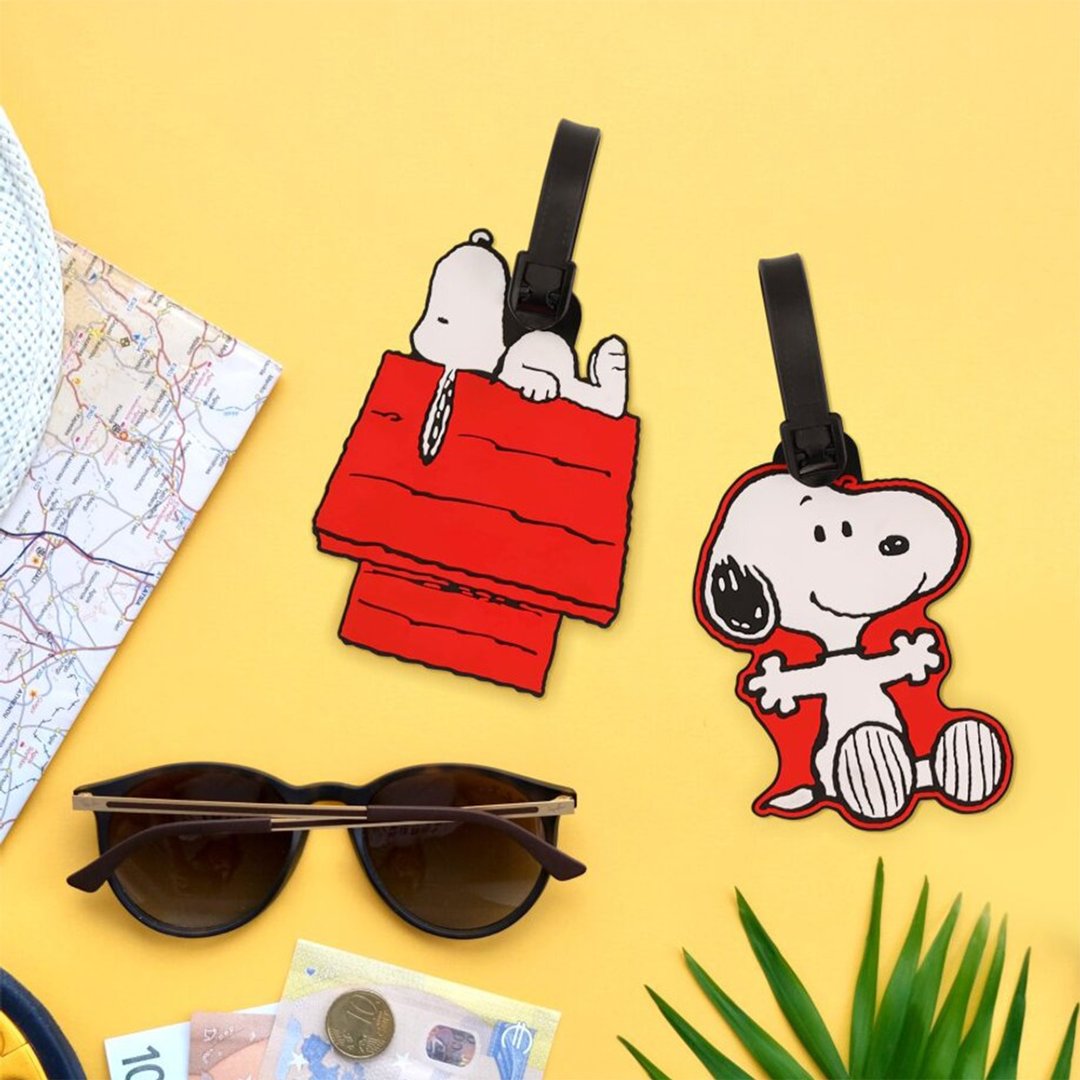 【史努比】史努比行李吊牌2入组/snoopy - 行李吊牌 - 塑料 多色