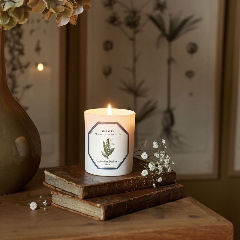 Carrière Frères 风铃草香氛蜡烛 - 蜡烛/烛台 - 陶 白色