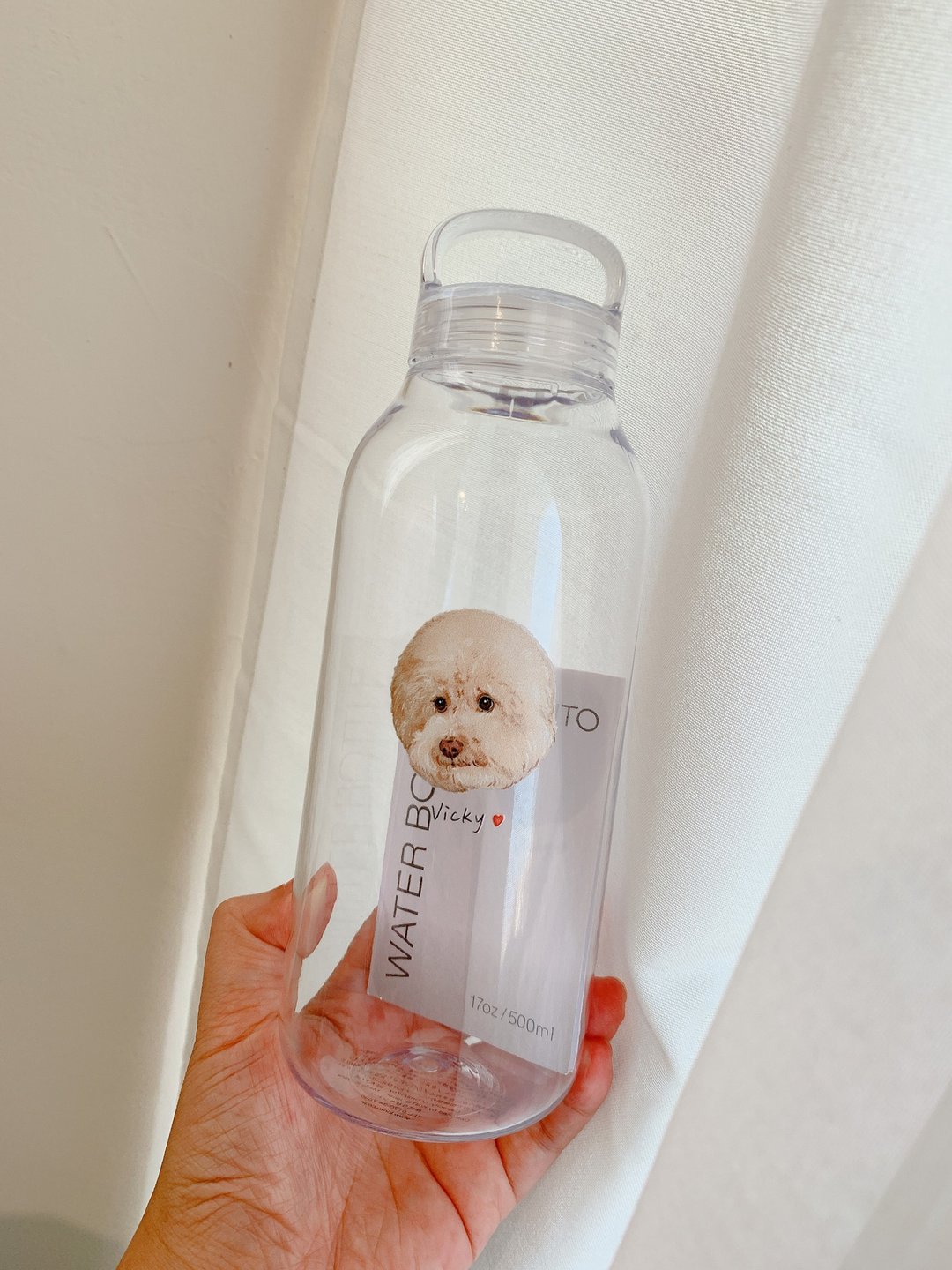 【Kinto WATER BOTTLE 轻水瓶 500ml】含一个单位似颜绘 - 水瓶/水壶 - 树脂 多色