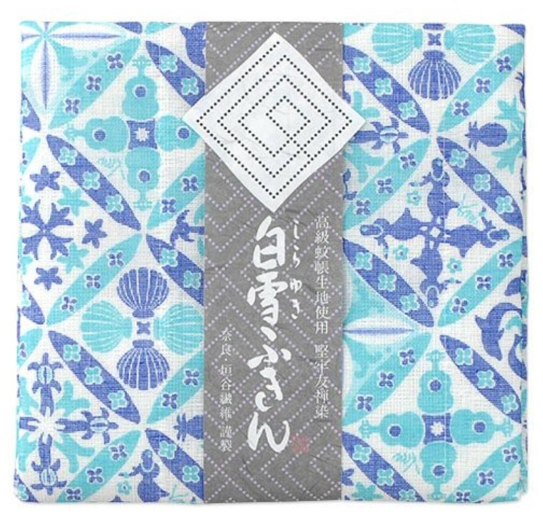 京友禅染万用巾 / 夏威夷 蓝色 - 餐垫/桌巾 - 棉 蓝色