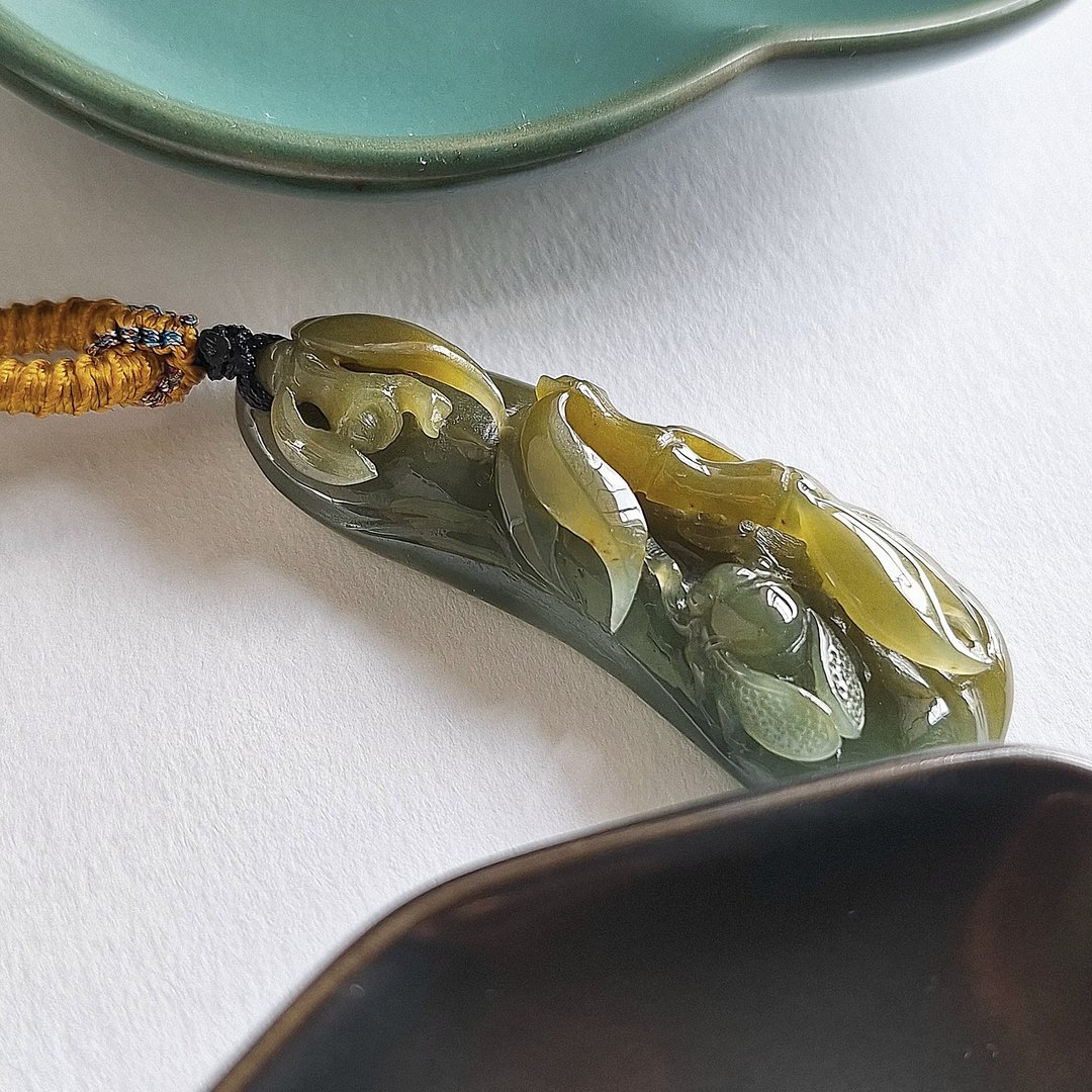一鸣惊人吊坠 | 天然缅甸翡翠玉器吊咀 - 项链 - 玉石 