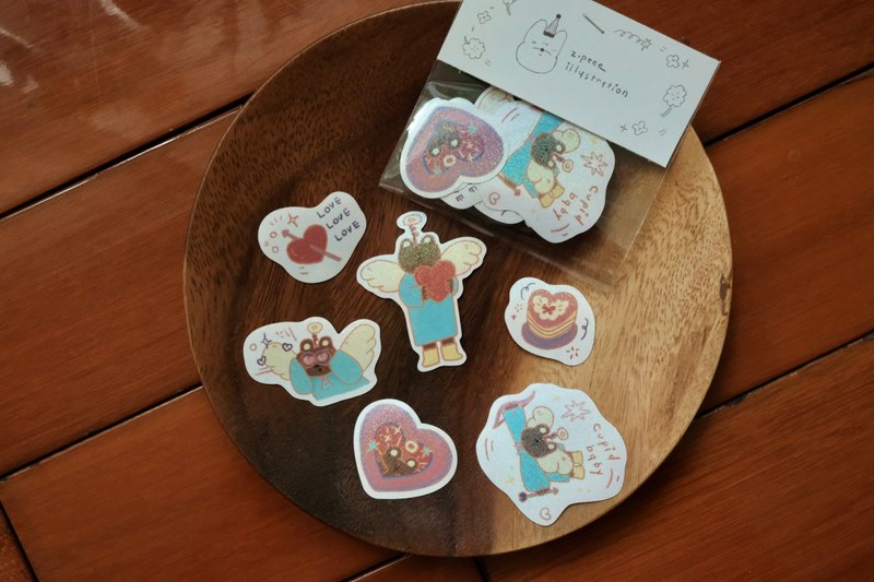 cupid | 闪闪防水贴纸组 - 贴纸 - 纸 多色