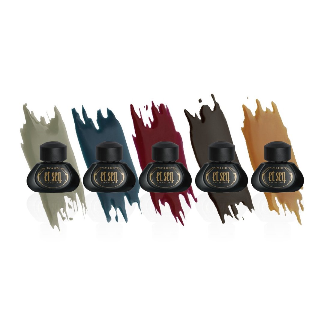 Edgar Allan Poe Five Color Set Gel Nail - 指甲油/指甲贴 - 其他材质 多色