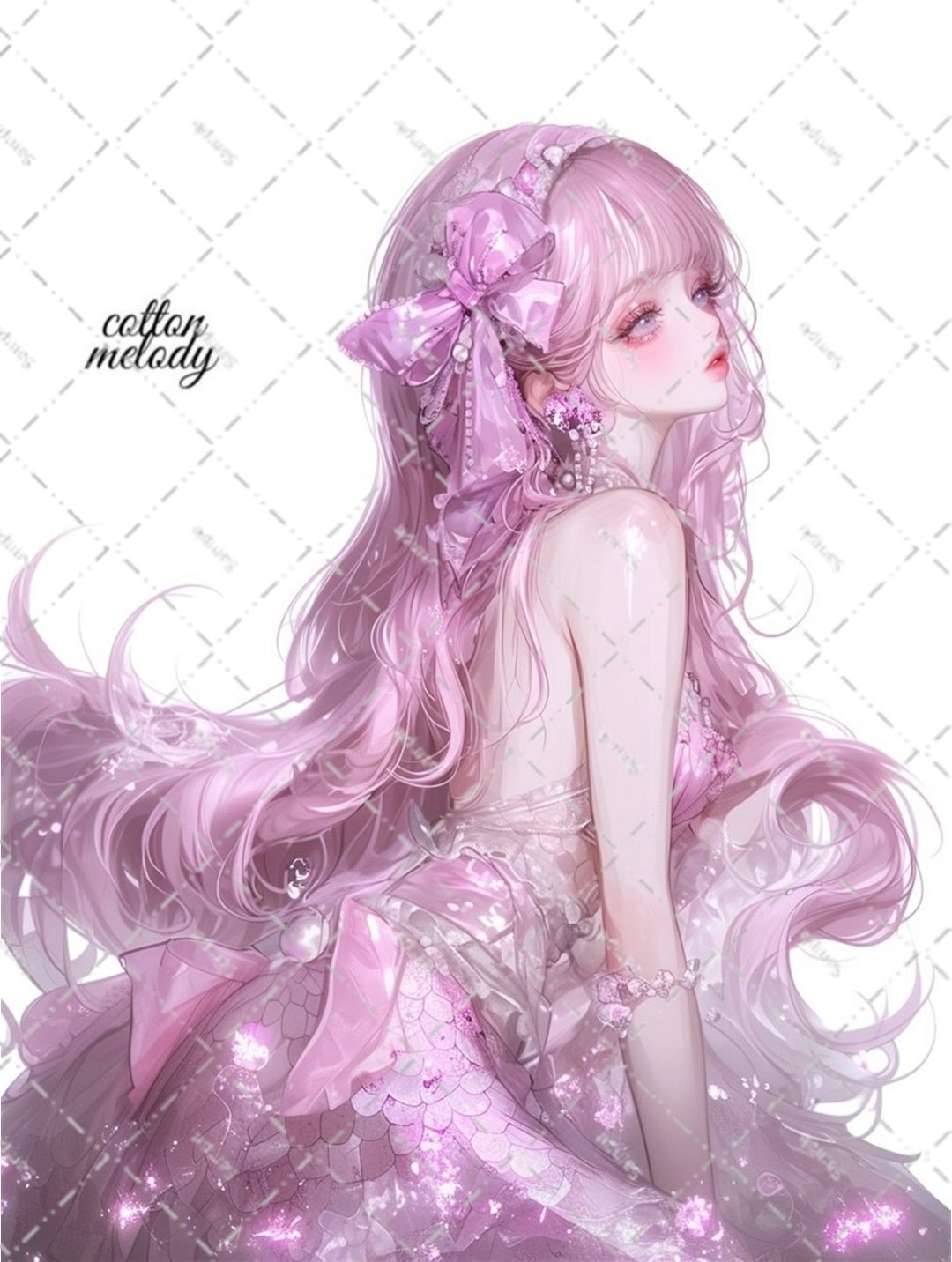 original sticker no.6437 人物贴纸 原创贴纸 人物插画贴纸 女孩贴纸 原创人物贴纸 - 贴纸 - 纸 