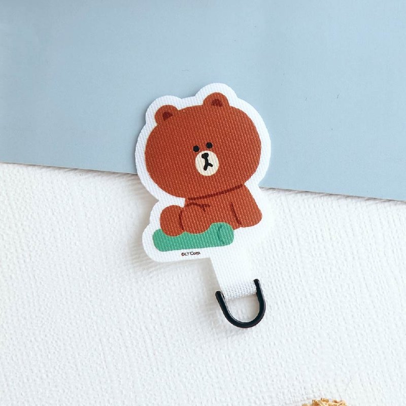 LINE FRIENDS经典-瑜珈熊大手机挂片/夹片 - 手机壳/手机套 - 塑料 多色