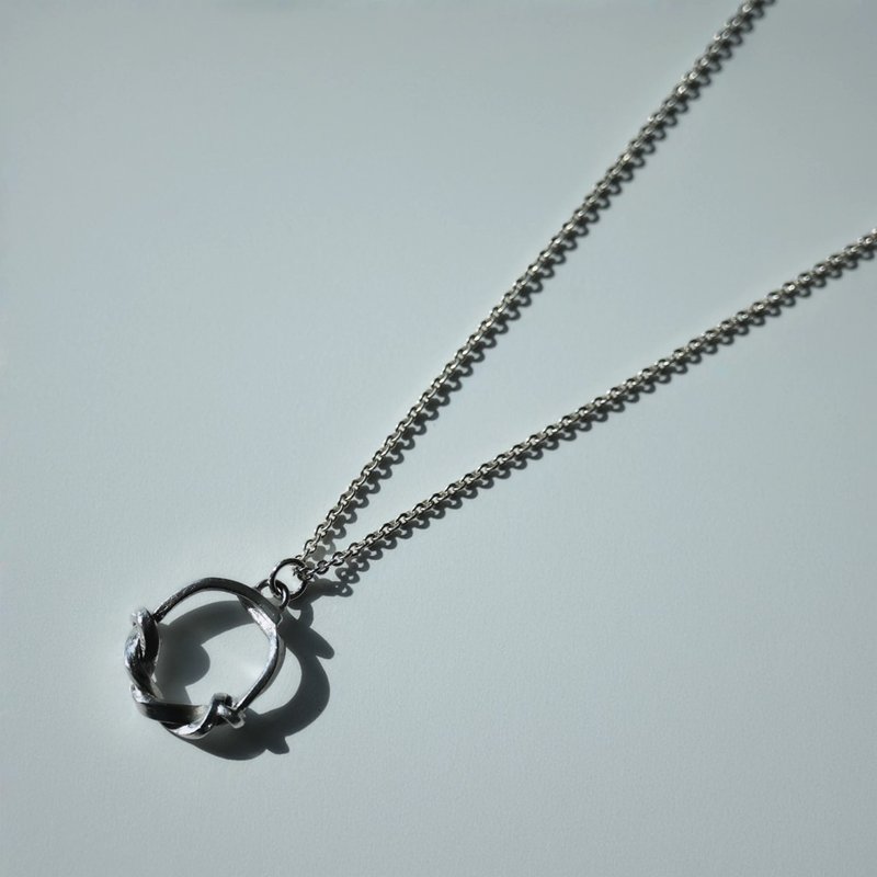 骑士家徽 - 项链 - 纯银 银色