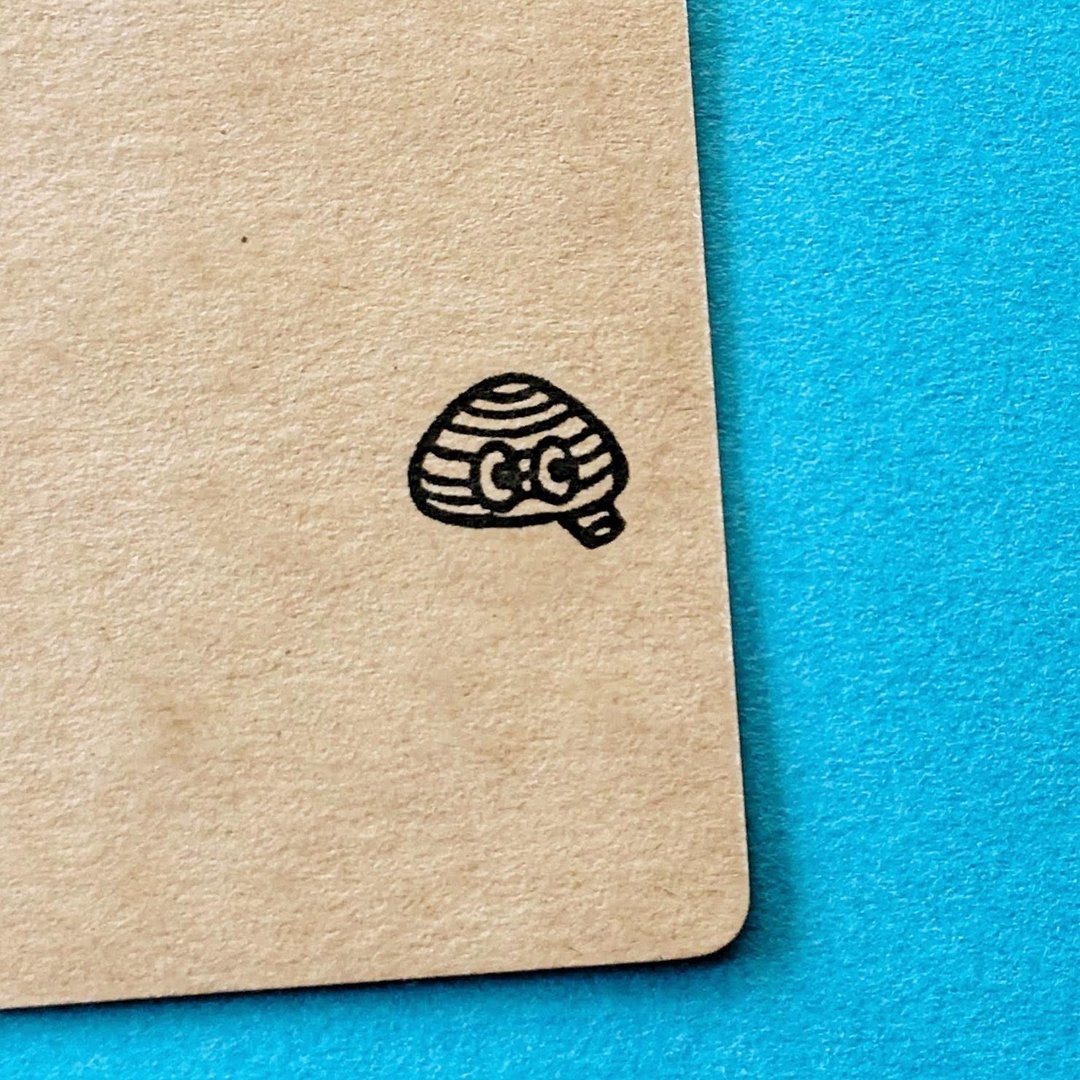 Clam・ rubber stamp・ 15mm series - 印章/印台 - 橡胶 白色