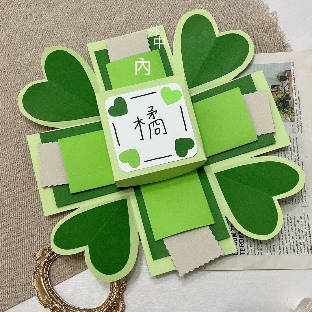 【客製化爆炸盒】手工禮物盒爆炸盒生日情人節情侶禮物紀念日卡片 - 纸盒/包装盒 - 纸 