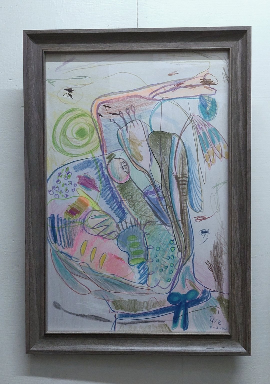 原画 抽象花束 - 海报/装饰画/版画 - 纸 卡其色
