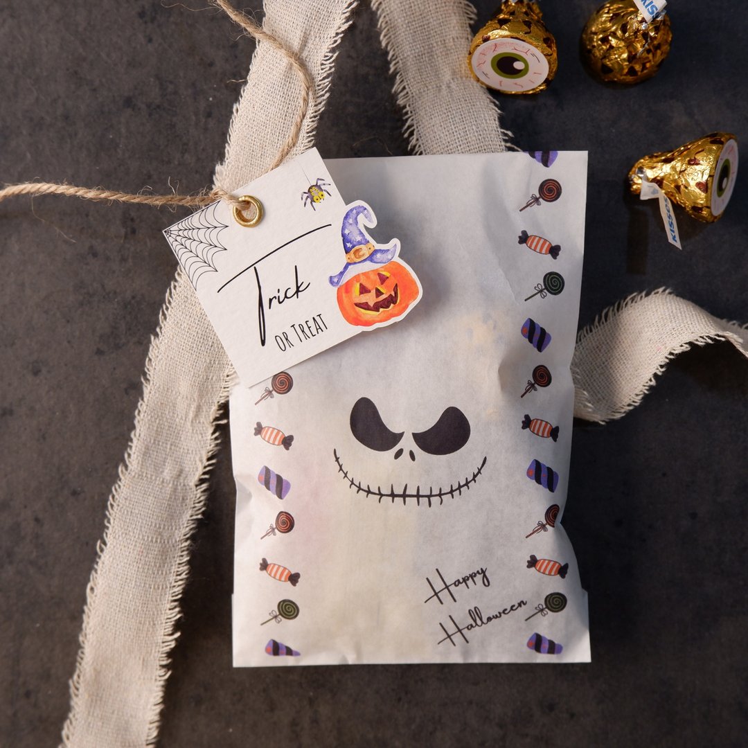【万圣节快乐】礼物糖果 Happy Halloween 平口纸袋 - 其他 - 纸 橘色