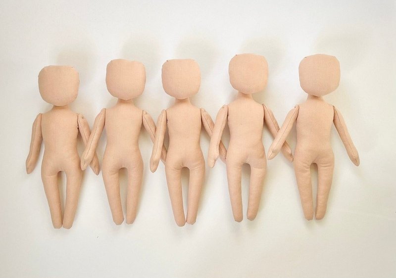 5个娃娃空白 - 编织/刺绣/羊毛毡/裁缝 - 棉．麻 