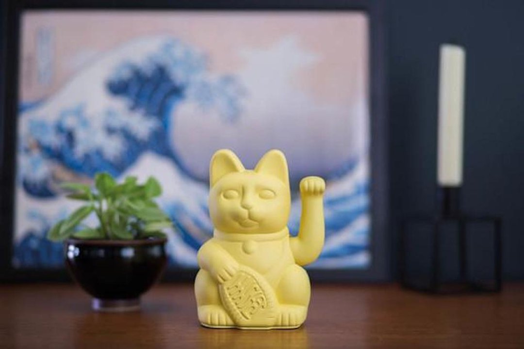 【招财猫】黄色 - DONKEY PRODUCTS Maneki Neko 幸运缤纷招财猫 - 摆饰 - 塑料 黄色