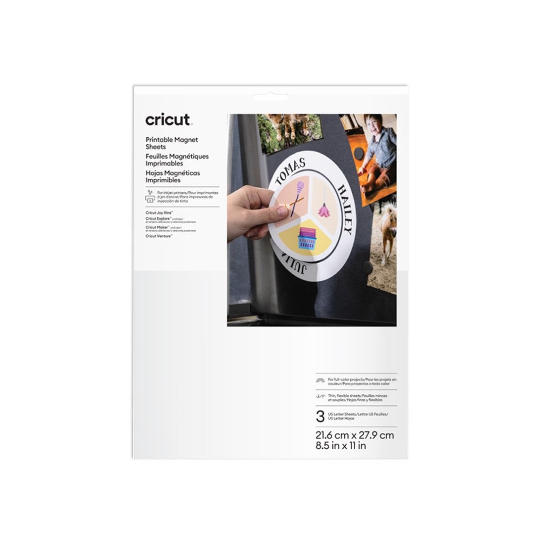 Cricut 可打印磁铁纸 (3 入) A4 - 冰箱贴/磁贴 - 其他材质 白色