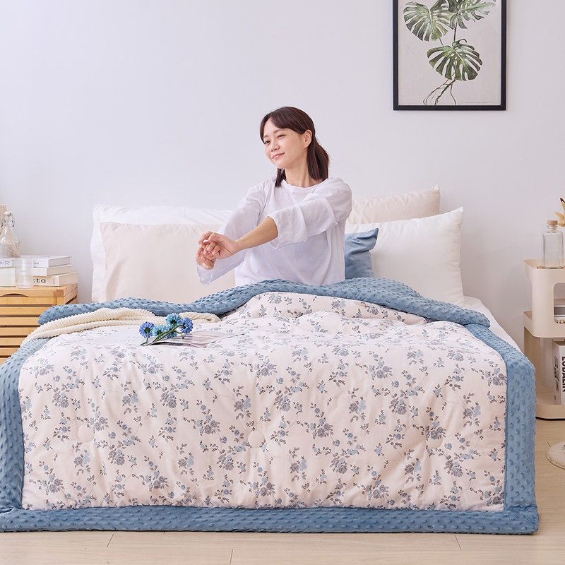Heat Fi 纯棉豆豆绒大豆抗菌冬被 / 150x200cm / 馥郁蓝朵 - 被子/毛毯 - 其他材质 多色