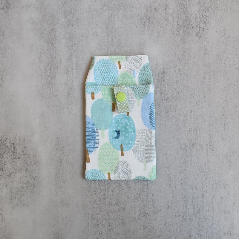 口袋型医师袍笔袋_迷雾森林 - 铅笔盒/笔袋 - 棉．麻 绿色