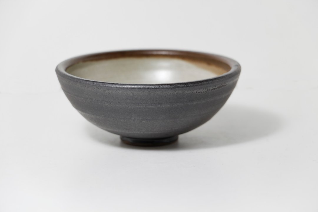 灰雾线条碗-纯手工-手作-拉坯-上釉-陶土 - 茶具/茶杯 - 陶 银色