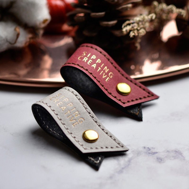 收线器/耳机收纳夹(一组2入) - 卷线器/电线收纳 - 其他材质 红色