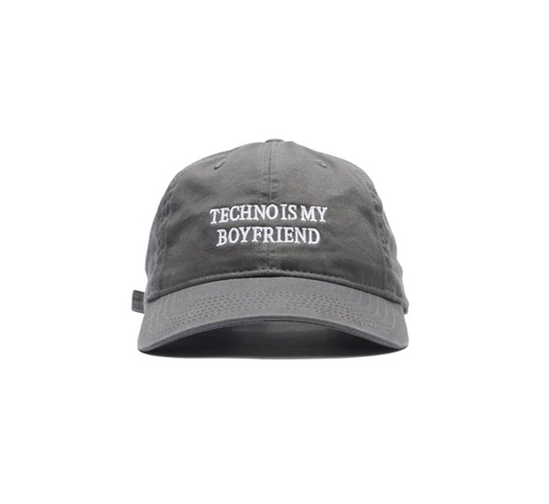 IDEA Techno Is My Boyfriend电音才是我男友帽款 - 帽子 - 其他材质 灰色