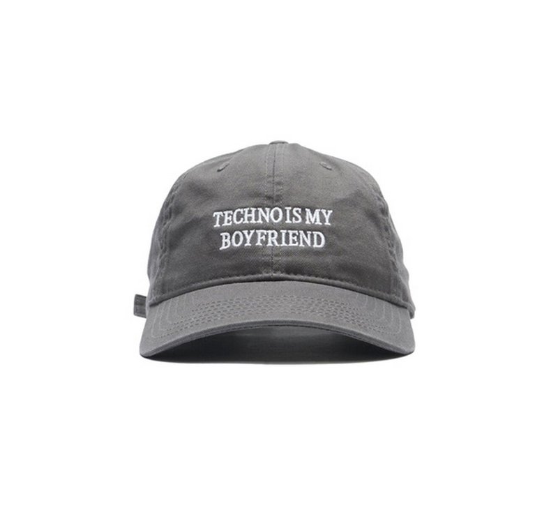 IDEA Techno Is My Boyfriend电音才是我男友帽款 - 帽子 - 其他材质 灰色