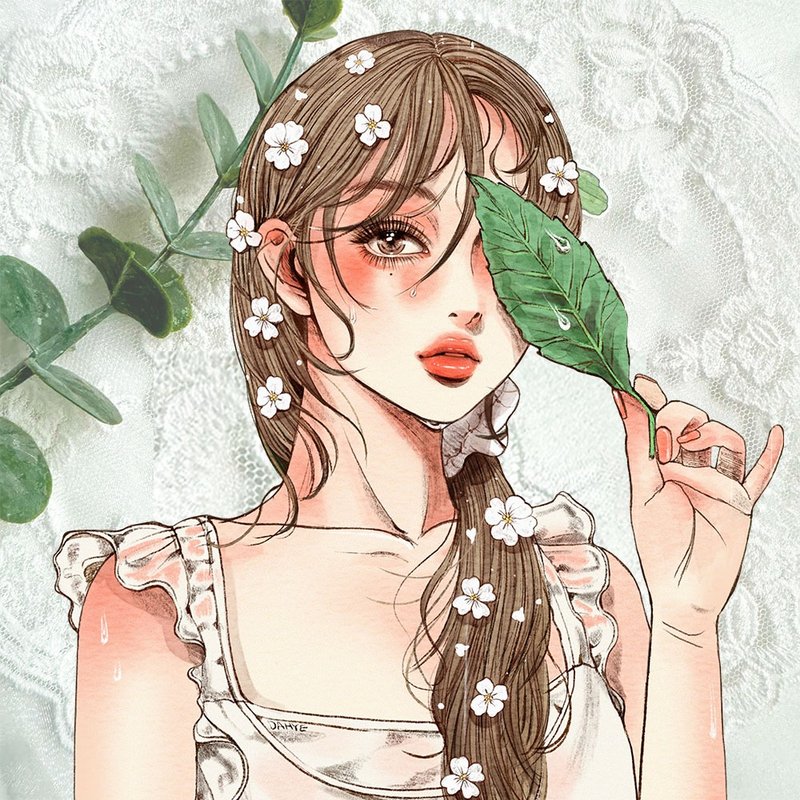 花雨贴纸 - 贴纸 - 纸 