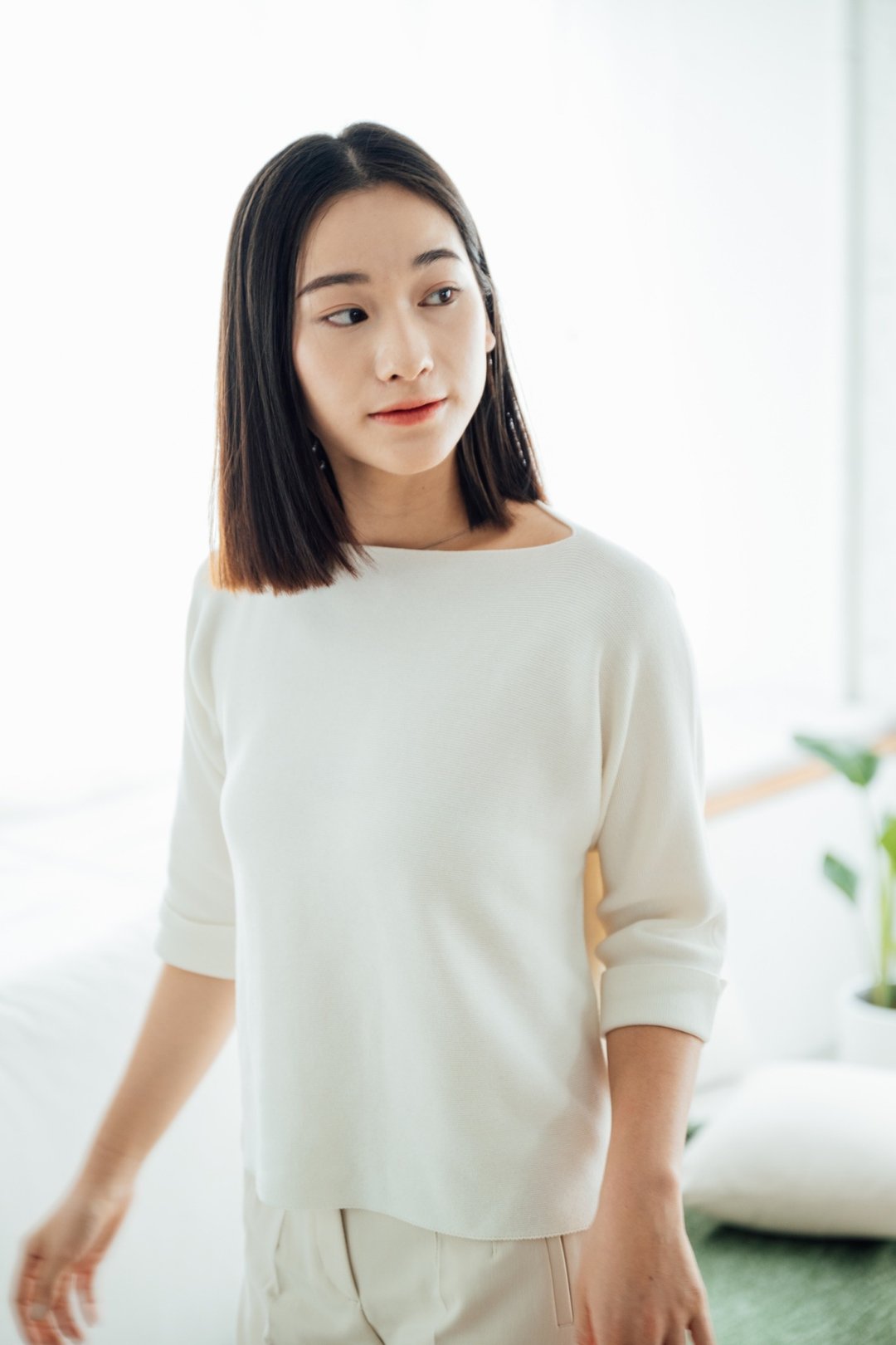 EVOPURE+ SEAWOOL 无缝针织女上衣 优雅白 - 女装上衣 - 其他材质 白色