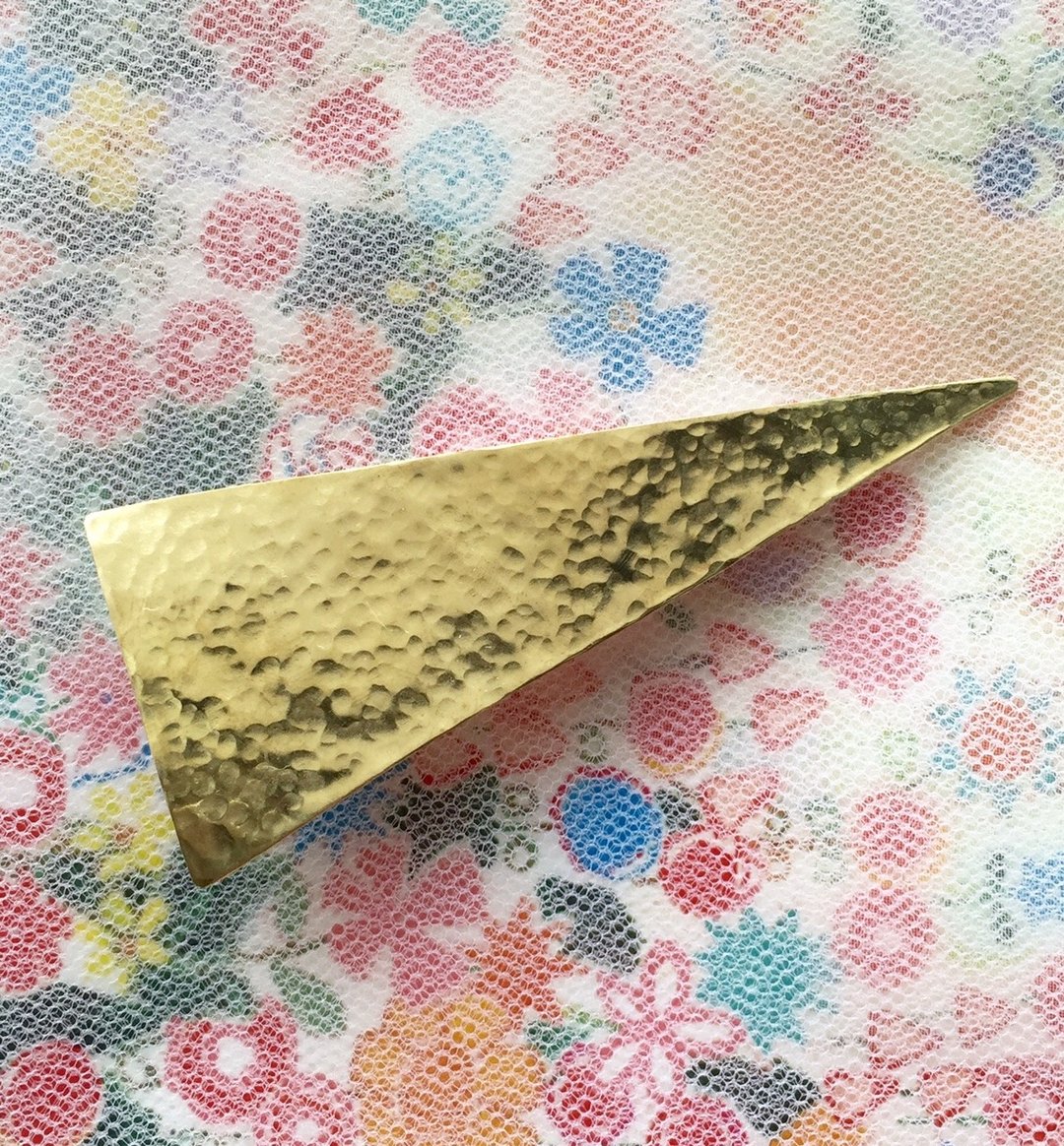 triangle clip triangle clip S size - 发饰 - 其他金属 金色