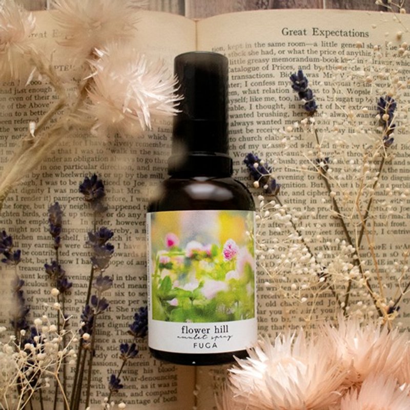 花田漫步 flower hill 天然精油枕头喷雾 清爽花香 - 香薰/精油/线香 - 精油 粉红色