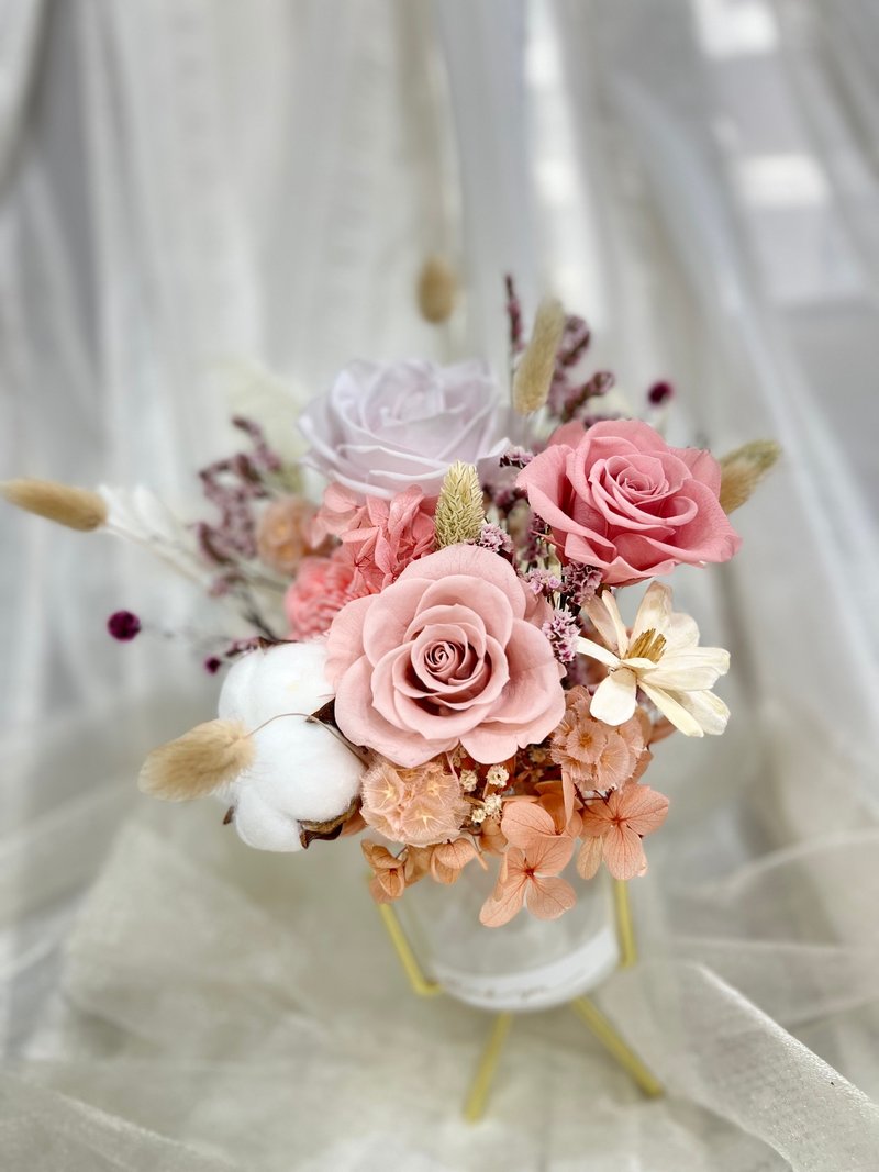 现货 莫兰迪粉开幕三角盆花/升迁/乔迁 祝贺  办公室摆设 - 植栽/盆栽 - 植物．花 红色