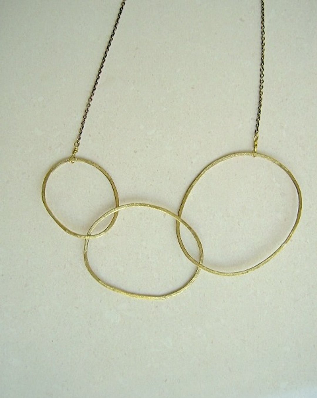 Three-wheeled necklace - 项链 - 其他金属 金色