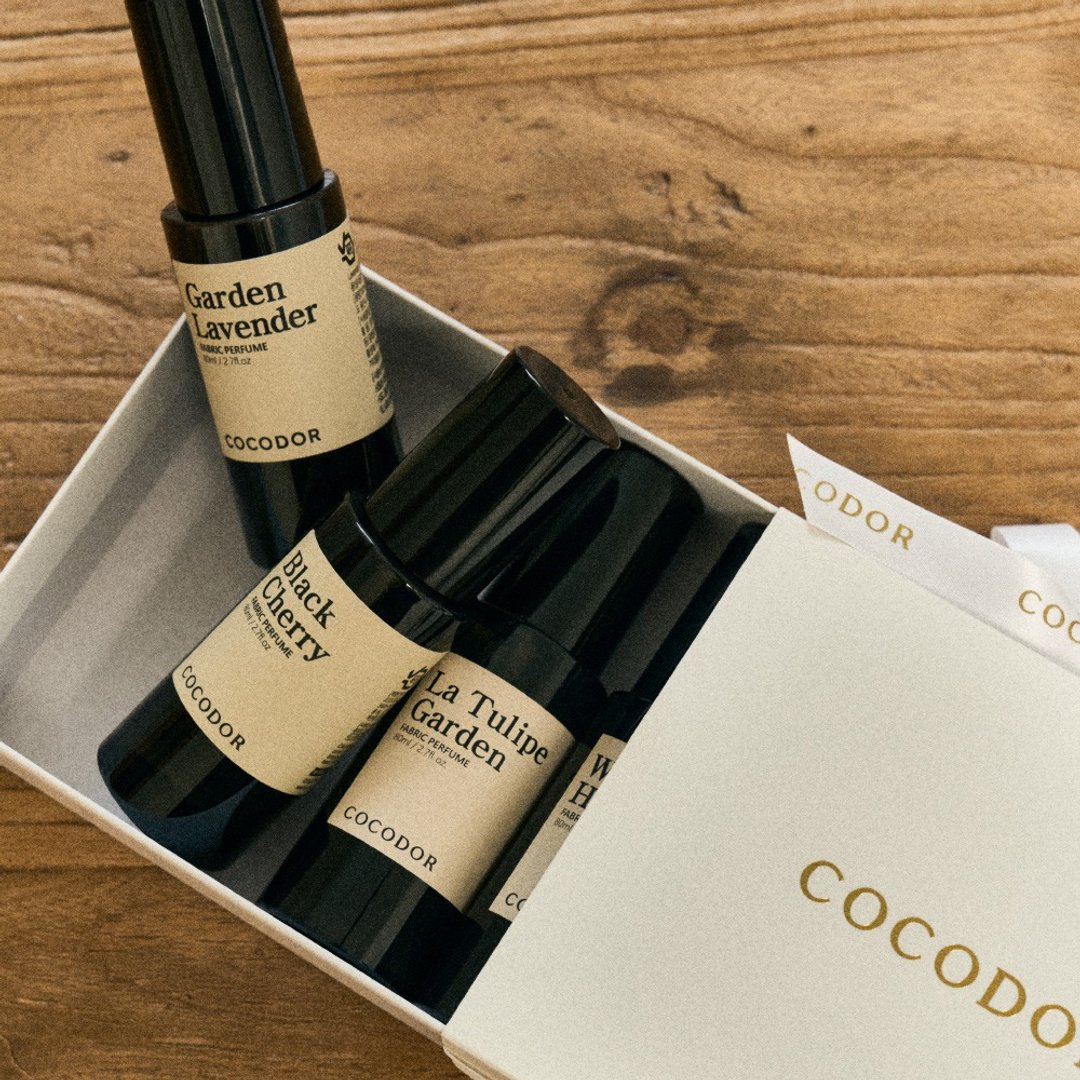 COCODOR-香氛喷雾礼盒 (80ml/4 入组) (衣物香水/空间喷雾/除臭) - 香薰/精油/线香 - 塑料 黑色