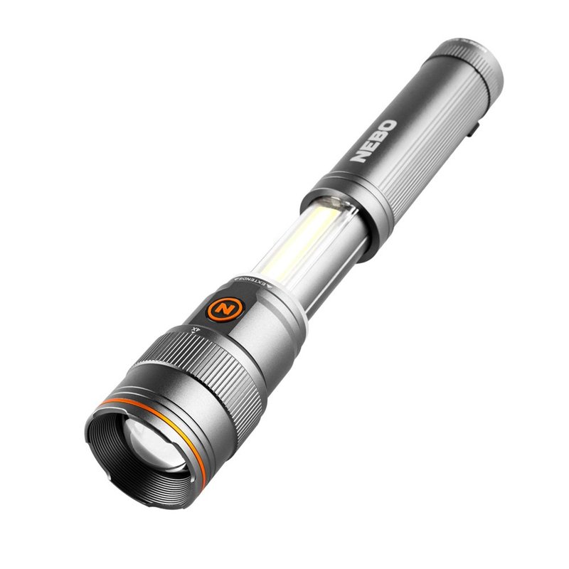 【NEBO】富兰克林 滑行两用手电筒-USB充电 500流明 IPX4 - 露营用品 - 其他金属 灰色